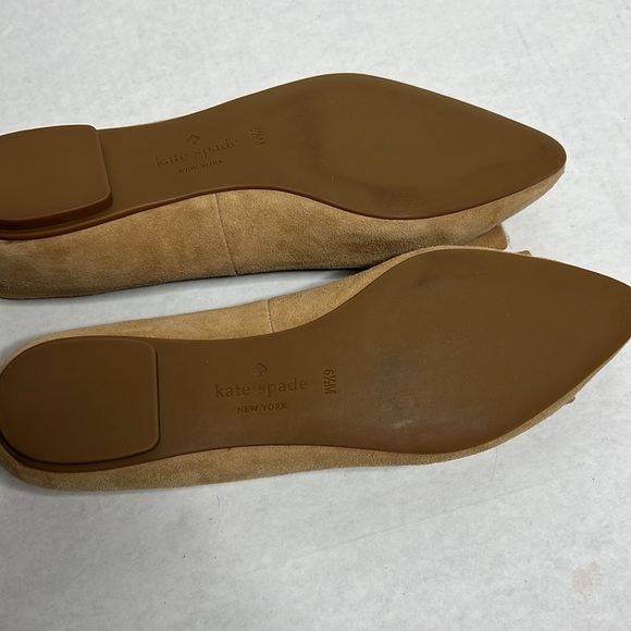 Kate Spade Suede Norah Pointed Toe Ballet Flats - Picture 4 of 7